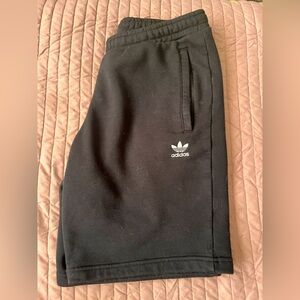 Adidas Black Athletic Shorts with Elastic Waistband